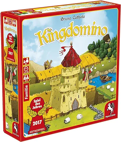 Pegasus Kingdomino, Brettspiel Estrategia - Juego de Tablero (Brettspiel, Estrategia, 15 min, 30 min, 8 Año(s), Alemán, Multicolor) , Color/modelo Surtido  