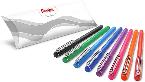 Pentel iZee Bolígrafo BL80 - Boli con Tinta Innovadora de Baja Viscosidad, de Uso muy Cómodo para Escritura Suave, Perfecto para Colegios y Oficinas, Recargable  