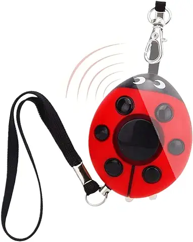 Personal Alarm Attack Alarm 120dB Portátil Personal Security Alarm Beetle Ladybug Alarm con Llavero  