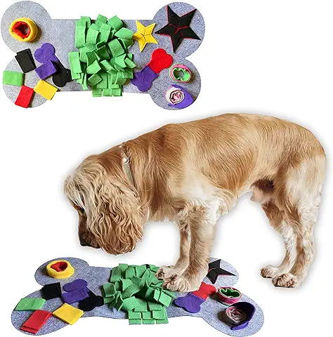 PET&TRACKS Alfombra De Entrenamiento Olfativa para Perros. Juguete Interactivo para La Inteligencia De Tus Mascotas. El Mejor Juego De Comida para Tu Perro.  