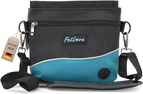 PetLove Dispensador Bolsas Caca Perro • Bolsa de Entrenamiento para Perros • Bolsa Premios Perro • Bolsa Adiestramiento Perros • Turquesa  