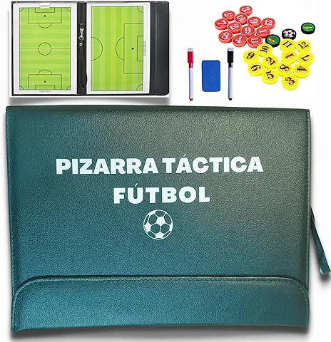 Pizarra Táctica Fútbol/Carpeta Entrenador Futbol/Pizarra Magnetica Futbol/Carpeta Táctica Plegable/Tablero Tactico de Fútbol/Pizarras Entrenador Rotuladores y Borrador/Coach Board Football  