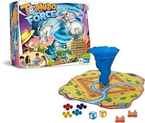 PLAY FUN BY IMC TOYS Tornado Force | Juego de Mesa Estratégico para Niños y Niñas +6 Años - De 2 a 4 Jugadores  