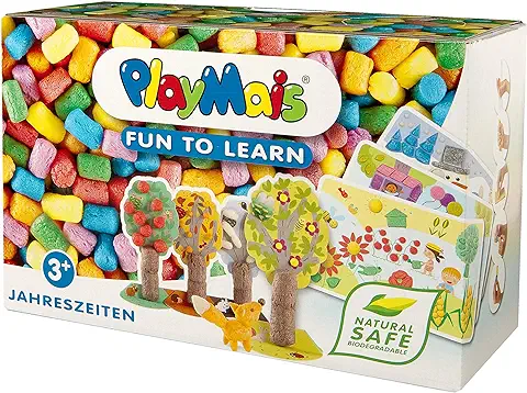 PlayMais Fun TO Learn Estaciones Juguete Educativo para Niños y Niñas a Partir de los 3 Años - Kit de Manualidades, 14 Plantillas e Instrucciones - Estimula Creatividad y Motricidad  