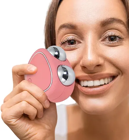 Pologmase Rodillo Masajeador Facial,Masajeador Microcorriente Estiramiento Facial | Dispositivo Belleza Facial para Mujeres, Masajeador Facial Eléctrico, Máquina Elevación Facial  