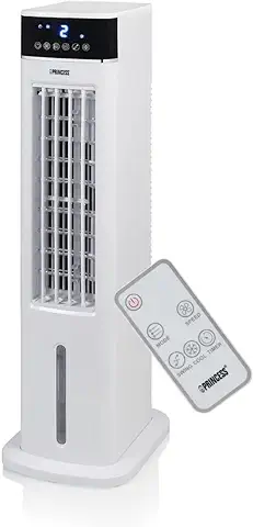 Princess 357250 Climatizador Smart con Control por app y Asistentes de voz, Oscilante, Capacidad del Deposito 3,5 L, Temporizador y Creación de Horarios, 61,5 dB, 70 W, Dimensiones: 28 x 22 x 76 cm  