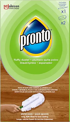 Pronto Plumero Atrapa Polvo, Aparato + 2 Recambios, Color Verde, Estandar, 150 ml  