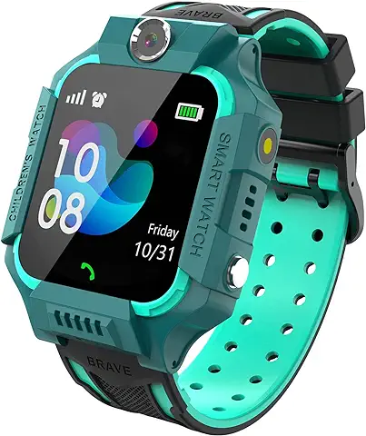 PTHTECHUS Reloj Inteligente Niños, Smartwatch con Llamadas, Pulsera Inteligente Juegos Música Cámara Podómetro Linterna Despertador Calculadora, Estudiantes Niño Niña Regalos de Cumpleanos (Azul)  