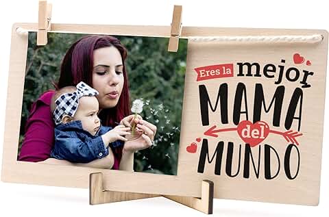 Pulpoint Madre Regalos Originales para Mujer | Marcos de Fotos Originales | Que Regalar a Tu Madre | Regalos dia de la Madre | Regalo Cumpleaños Mujer | Regalo Original Mujer | Regalo Madre  