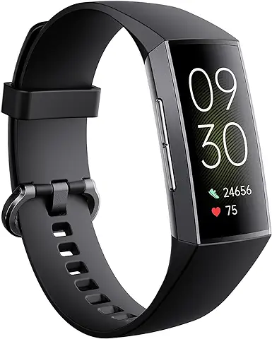 Pulsera Actividad Pantalla AMOLED de 1.1" Reloj Inteligente Mujer Hombre Smart Band Sueño, SpO2, Monitor de Frecuencia Cardíaca Smartwatch Compatible con Android e iOS  