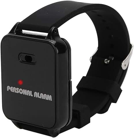 Pulsera de Alarma, Alarma Personal para Correr al aire Libre, Alarma de Seguridad de Autodefensa con luz Intermitente, Adecuado para Ancianos, Niños, Mujeres  