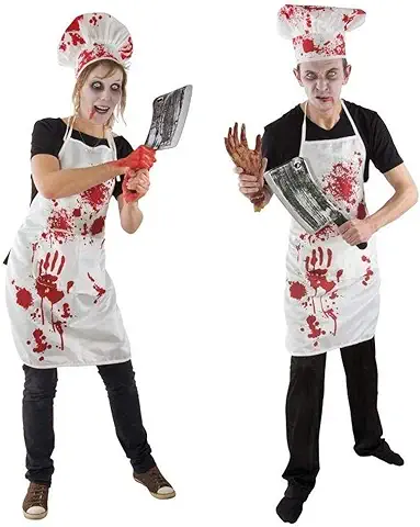 P'tit Clown Re13521 - Disfraz de Cocinero Sangriente, Talla única  