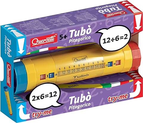 Quercetti Q2561 Quercetti-2561 Tubò Pitagorico Multiplication Tables  