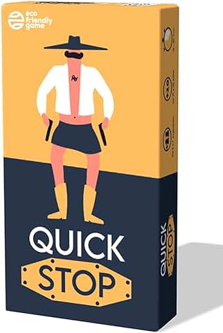 Quick Stop: Juego de Mesa Dinámico para Familia y Amigos - Creatividad y Rapidez - Versión Entretenida del Juego Stop  