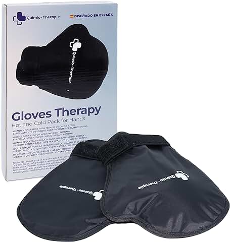 QUIMIO-THERAPIE Guantes de Terapia de Frío y Calor Diseñado para la Aplicación de Quimioterapia - Ideal Artritis Reumatoide o el Tratar Lesiones Reducir Inflamaciones Unico Producto Testado por la FDA  