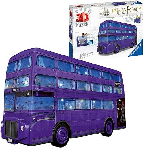 Ravensburger Harry Potter Knight Bus 3D Jigsaw Puzzle for Kids Age 8 Years Up - 216 Pieces - No Glue Required - Christmas Gifts  