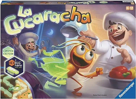 Ravensburger - La Cucaracha Glow in the Dark, Brilla en la Oscuridad, Juegos De Mesa Niños 5 Años, Juegos De Mesa Niños, Juegos Para Niños, Regalos Para Niños, 2-4 Jugadores, Edición Limitada  