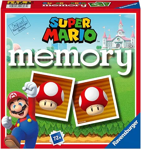 Ravensburger - Memory® Versión Super Mario, 64 Tarjetas, Juegos de Mesa, 3+ Años  