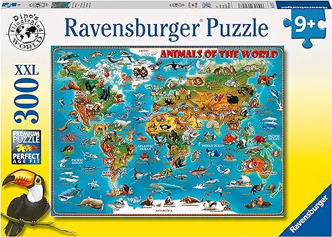 Ravensburger Puzzle, Animales del Mundo, 300 Piezas, Puzzle Adultos, 13257 7  