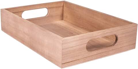 Rayher Bandeja de Madera con Asas, Personalizable, 24x17x5 cm, FSC, 62958505  