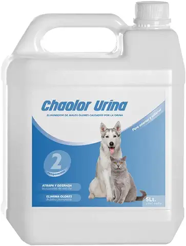 RcOcio Spray Neutralizador Enzimatico de Olores para Orina, Heces o Vómitos de Perros y Gatos/eliminador de Malos Olores Producido por el Pipi de Las Mascotas para Interior y Exterior (5 Litros)  