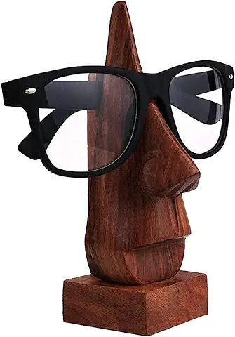 Regalo de día para Navidad o Acción de Gracias, Clásicas Gafas de Madera de Sheesham, Soporte para Gafas, Soporte para Gafas de sol, Soporte para Gafas Marrón, Soporte para Gafas  