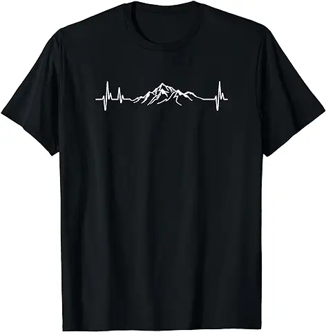 Regalo Ideal para Viajeros que les late la Montaña Camiseta  