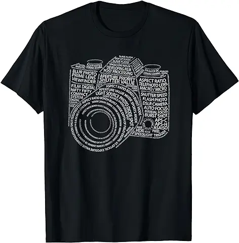 Regalo para Fotógrafos. Diseño de Cámara de Fotos Motivación Camiseta  