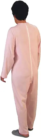 Rekordsan - Pijama Antipañal Geriátrico de Algodón para Mujer, Talla 4/L, Rosa  