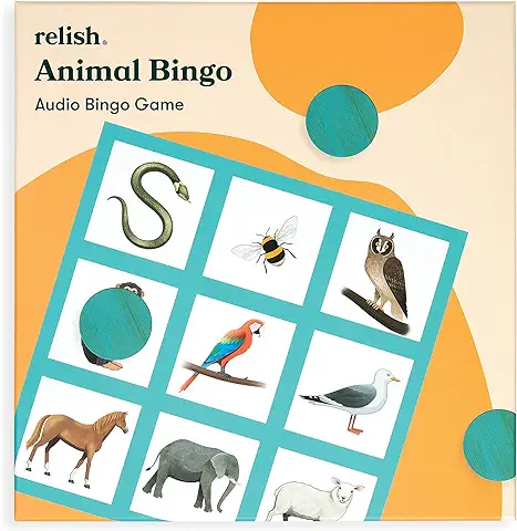 Relish - Juego de Bingo de Animales, Actividades de Alzheimer y Demencia, Juegos y Productos para Ancianos/personas Mayores  