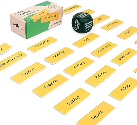 Relish Link & Think Hobbies Juego de Cartas de Conversación - Actividades para la Demencia y Productos de Alzheimer, Juegos y Juguetes para Personas Mayores  