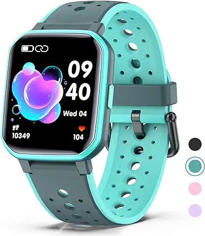 Reloj Inteligente con Juegos, Impermeable IP68 20 Modos Deportivos, Pulsera Actividad Inteligente con Pulsómetro, Contador de Calorias, Monitor de Sueño, Regalo para Niños  