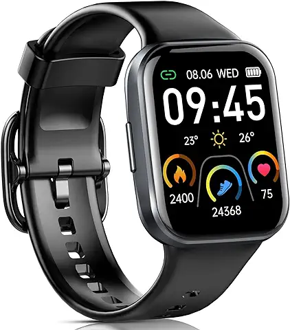 Reloj Inteligente Hombre Mujer, 2023 Nueva 1.69” Smartwatch, Impermeable IP68 Reloj Deportivo con 25 Modos Deporte, Pulsómetro Monitor de Sueño, Calorías Podómetro, Pulsera Actividad para Android iOS  