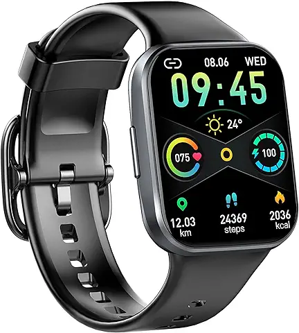 Reloj Inteligente Hombre Mujer, 2023 Nueva Smartwatch con Pulsómetro, 1.69" Smartwatch Hombre con Monitor de Sueño, Podómetro, 25 Modos Deportes, Impermeable IP68 Pulsera Actividad para Android iOS  