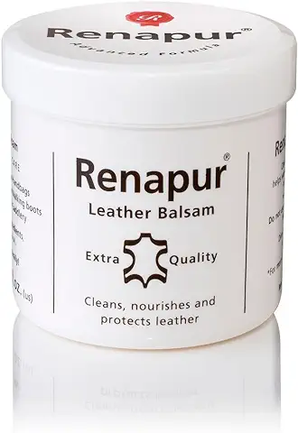 Renapur Bálsamo de Cuero, Bálsamo Natural, Acondicionador y Restaurador (200ml + Esponja Aplicadora)  