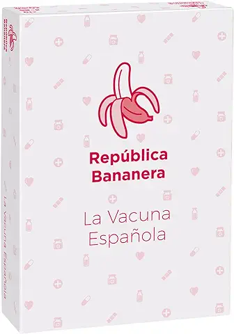 República Bananera La Vacuna Española Juego Cartas para Fiestas - Juegos de Mesa en Español - Risas con Amigos, Diversión Asegurada - De 3 a 69 Jugadores - 150 Cartas  