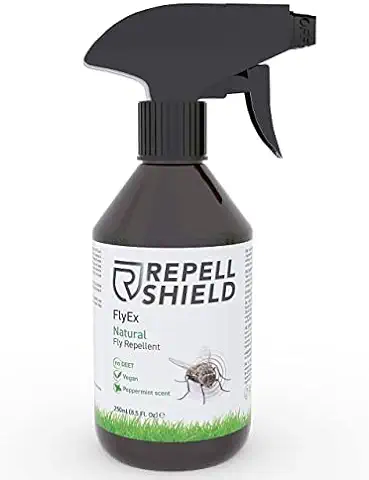 RepellShield Spray Antimoscas Exterior e Interior Orgánico - 250ml - Con Aceites Escenciales - Alternativa Eco a Matamoscas Electrico, Maquina Atrapa Moscas y Trampa  