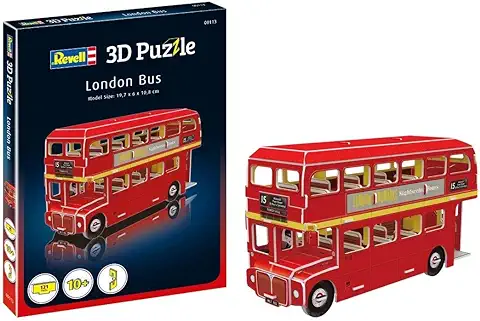 Revell 00113 London Bus 3D Puzzle, Multicolor  