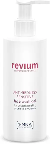 Revium Anti Rojez Facial Limpieza Gel por Cuperosis Piel, 200 ml  