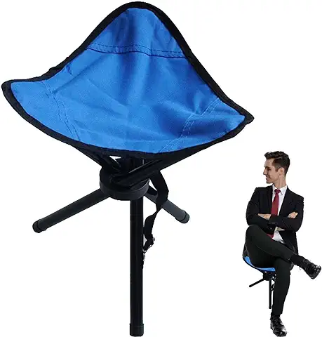 Richolyn Viaje – Taburete Plegable Triángulo Silla | Taburete Triángulo Silla Portátil al Aire Libre Senderismo Pesca Silla Slacker Chair Outdoor Accesorios Senderismo  