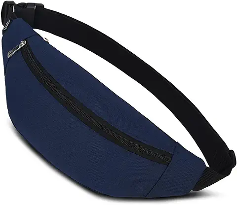 Riñoneras de Marcha Running de Acampada y Marcha Bolsos de Gimnasio Bolsos Bandolera para Hombre Mujer,cinturón Ajustable, Bolsa para Entrenamiento al Aire Libre, Viajes, Casual, Correr (Azul Oscuro)  