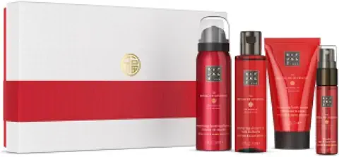 RITUALS Cofre Regalo The Ritual of Ayurveda, S - Set de Baño con 4 Productos para el Cuidado de la piel con rosa India y Aceite de Almendras - Propiedades Equilibrantes  