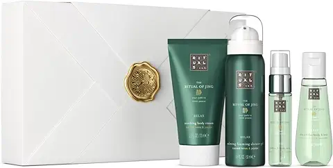 RITUALS Cofre Regalo The Ritual of Jing - Relax & Sleep, S - Set de Baño con 4 Productos para el Cuidado de la piel con Loto, Azufaifo, Lavanda y Sándalo - Propiedades Relajantes  