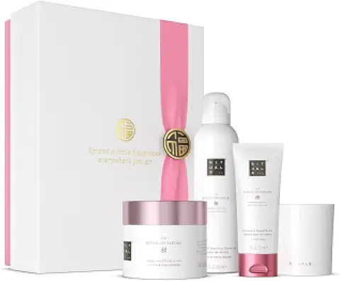 RITUALS Cofre Regalo The Ritual of Sakura, M - Set de Baño con 4 Productos para el Cuidado de la piel con Leche de Arroz y flor de Cerezo - Propiedades Nutritivas y Renovadoras  