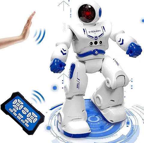 Robot Juguete Robot para Niños 4 5 6 7 8 9 Años Juguetes Robótica Educativa Robot Infantil Inteligente e Interactivo Programación Gestos Control Multifuncionales Luz y Sonido Juguete Ideal para Niños  