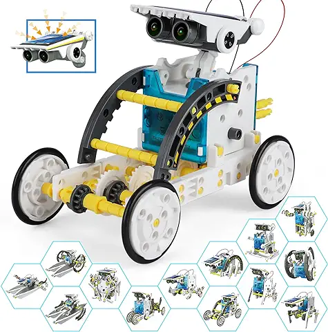 Robot Solar, 13 en 1 Robot Juguete Niño Maqueta Coche Juegos de Construcción Robótica Educativa al Aire Libre Experiencias Científicas Regalo para Niño Niña 10 11 12 13 14 Años  