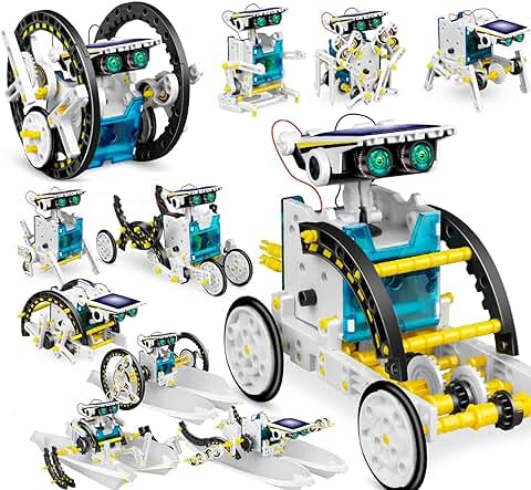 Robot Solar Stem 13 En 1, Juguetes para Niños 8 9 10 11 12 Años, Proyectos Stem para Niños 8 A 12 Años, Juego Juguetes Ciencia Construcción, Kit Robótica con Energía Solar  