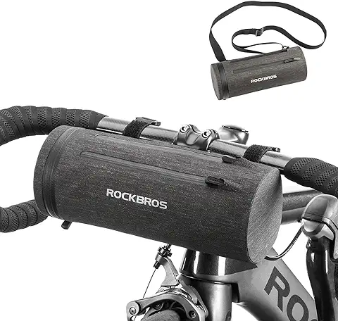ROCKBROS Bolsa Manillar Bicicleta MTB Multifuncional 2L a Prueba de Agua para Ciclismo Bicicleta Montaña Carretera Plegable, Unisex  
