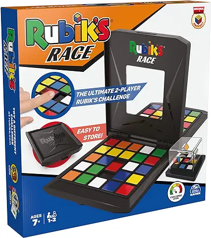 Rubik's - Rubiks Race Game - Juego de Mesa Clásico de Secuencias Lógicas - Carrera Juego de Lógica Uno Contra Uno para Dos Jugadores - 6066927 - Juguetes Niños 8 Años +  