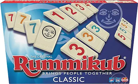 Rummikub Original Classic, Juego de Mesa Adultos y Niños Desde 6 Años, Juego Estratégico De Fichas, Juego De Números De Estrategia, De 2 a 4 Jugadores  